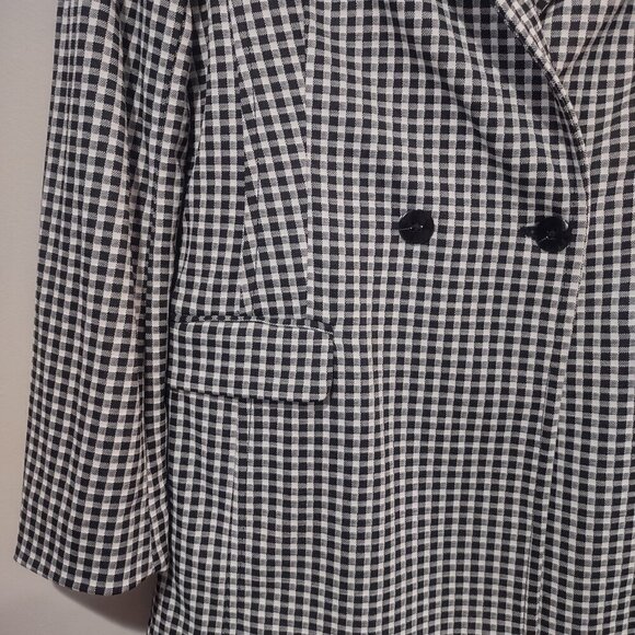 Women's Maeve Longline Check Blazer Size XS - Picture 7 of 12
